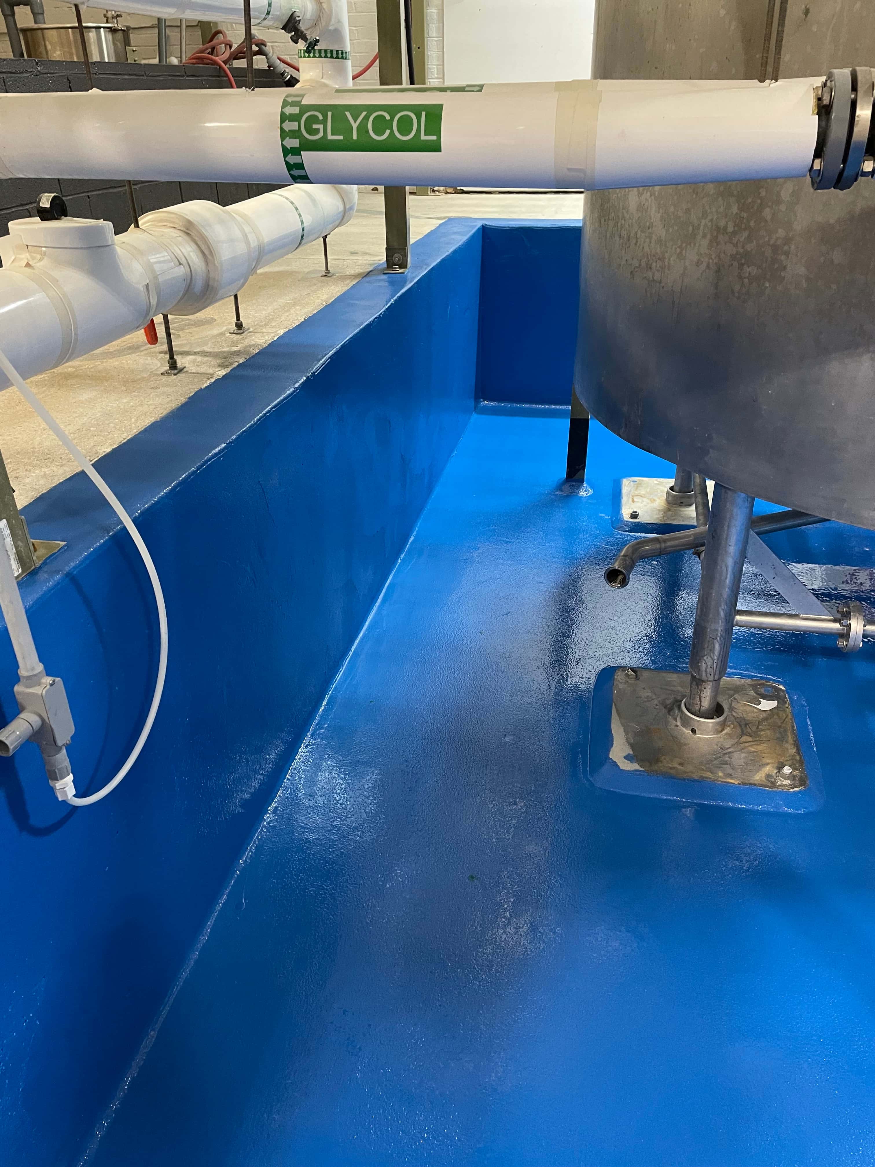 Chemical Containment concrete flooring project
