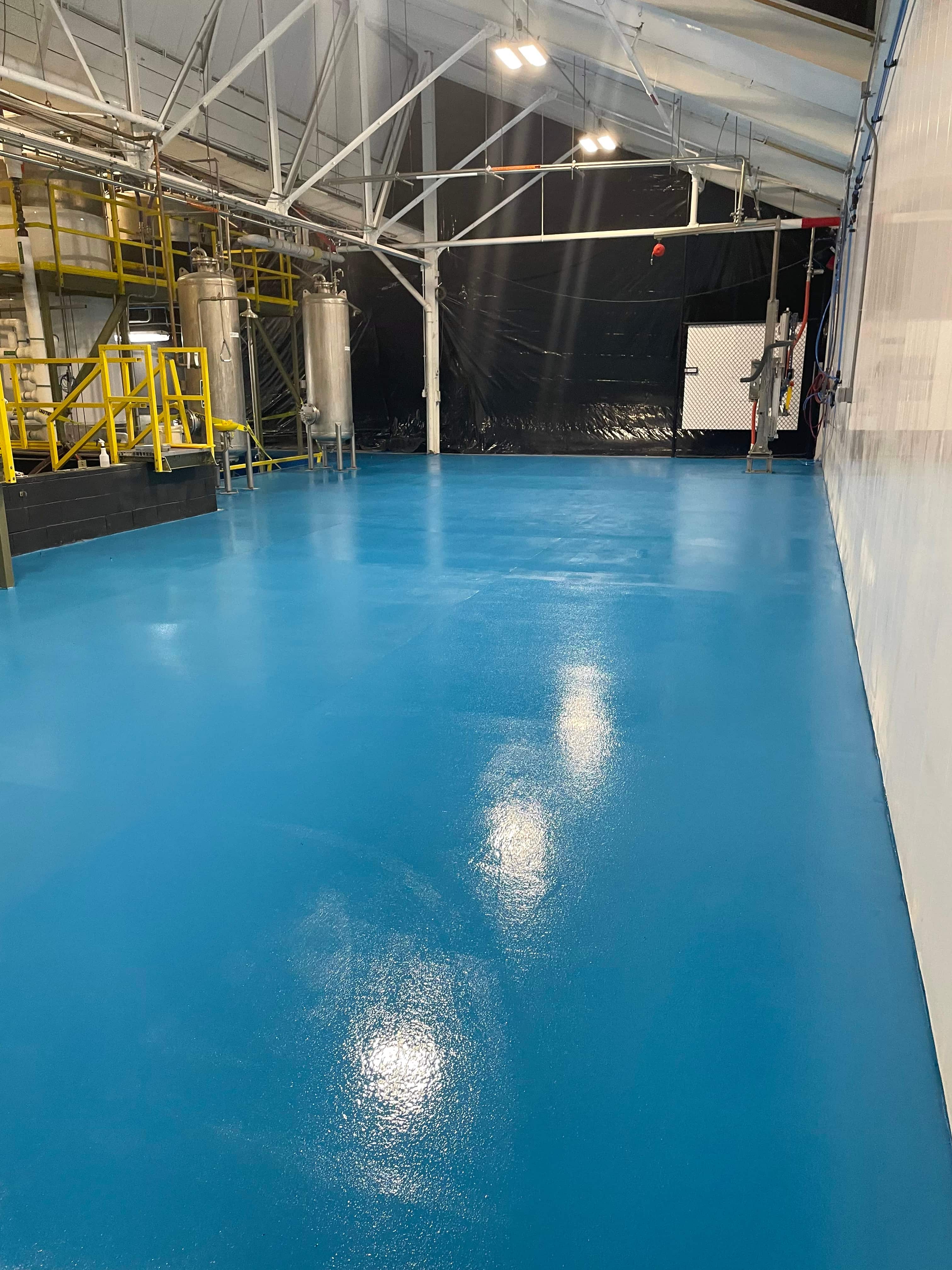 Pharmaceutical / Biotech industrial flooring installation