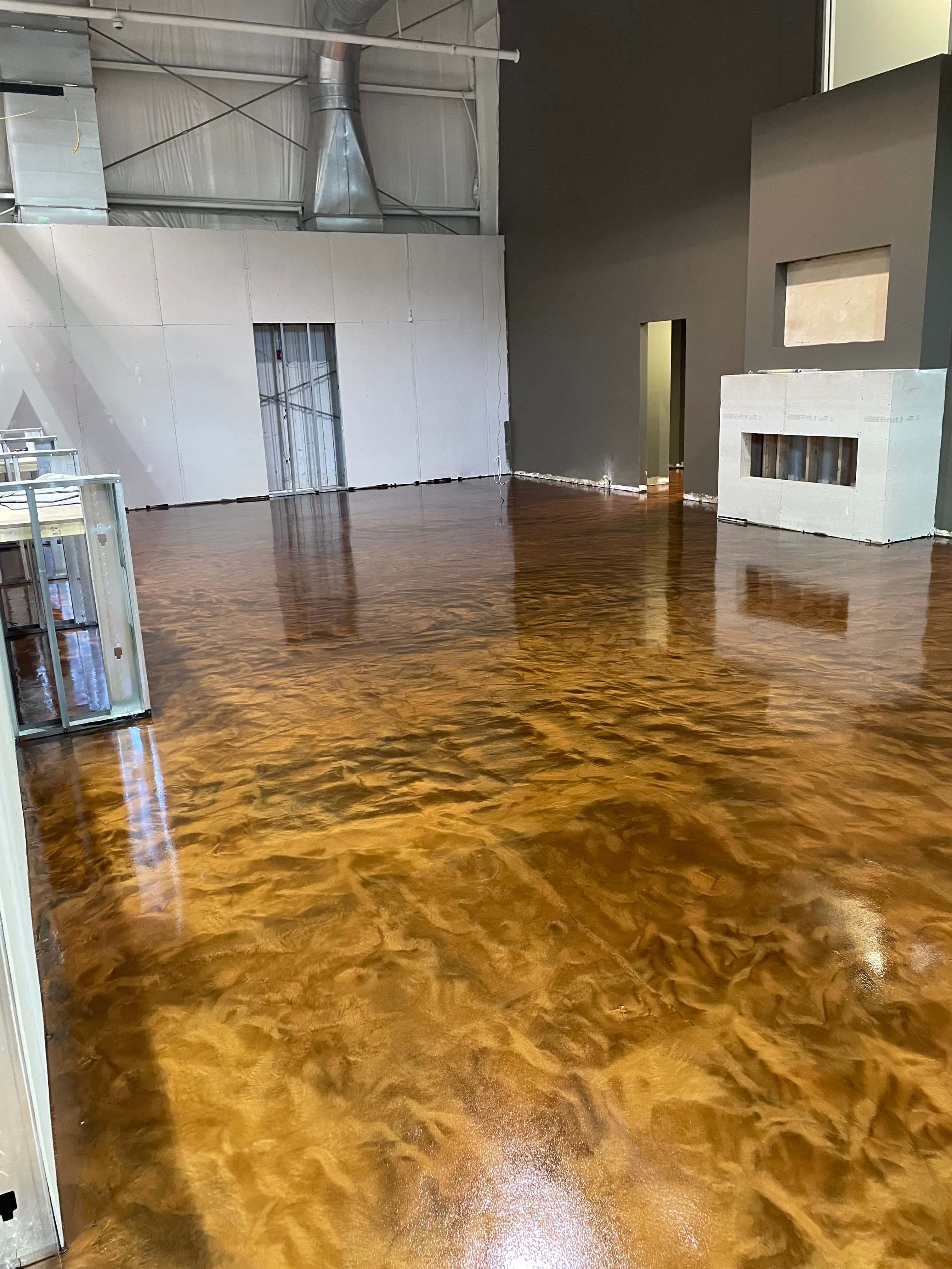 Showrooms concrete flooring project