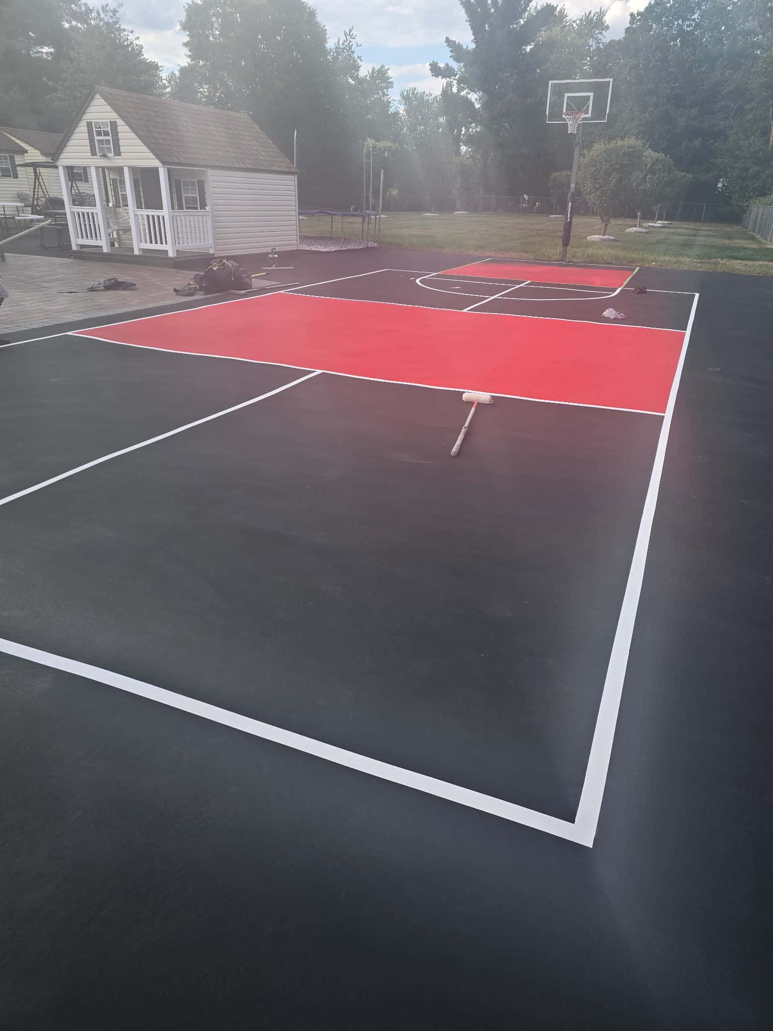 Sports Courts concrete flooring project