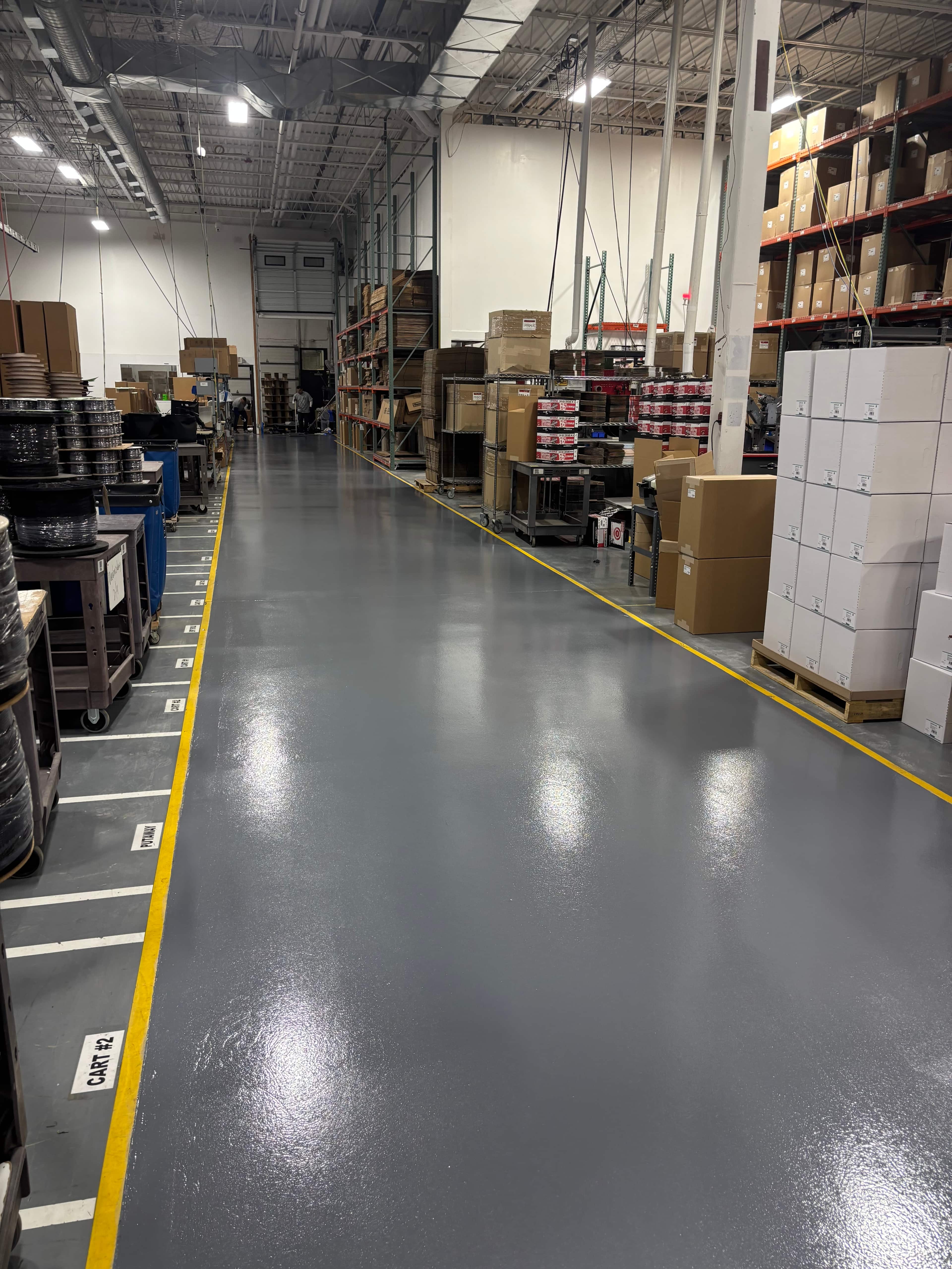 Shotblasting concrete surface preparation method